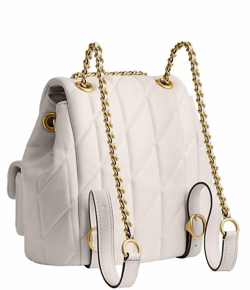 COACH Tabby Leather Pillow Quilt Backpack