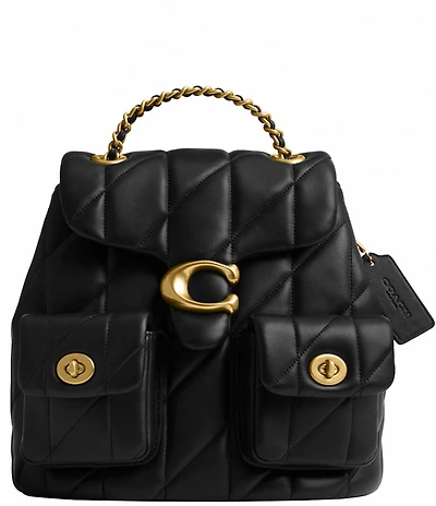 COACH Tabby Leather Pillow Quilt Backpack