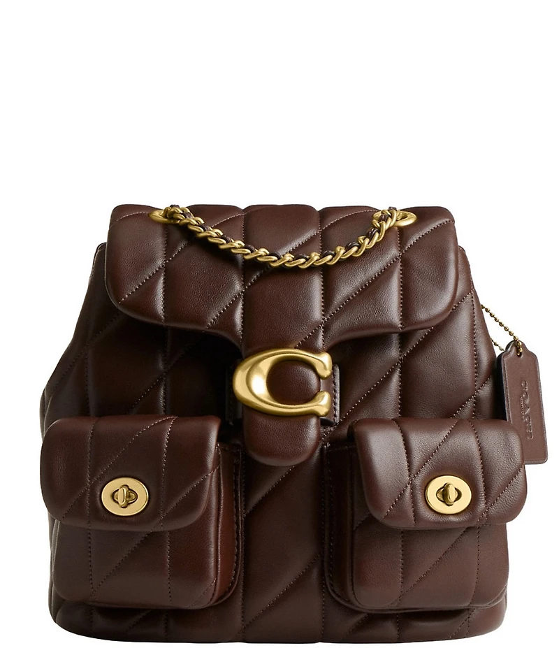 COACH Tabby Leather Pillow Quilt Backpack