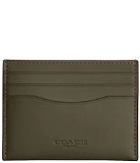 COACH Refined Calf Leather Flat Card Case