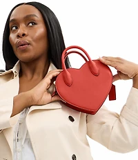 COACH Regenerative Leather Heart Bag