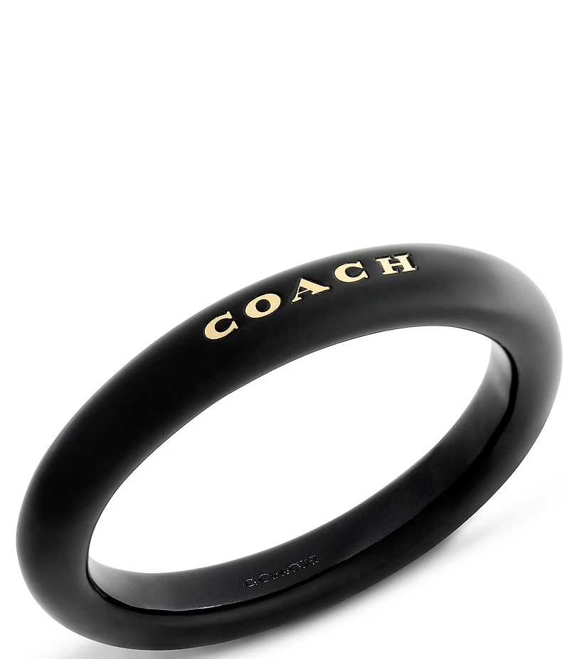 COACH Resin Signature Logo Bangle Bracelet