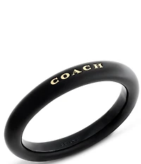 COACH Resin Signature Logo Bangle Bracelet