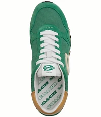 COACH Women's Retro Essential Suede Logo Lace Up Sneakers