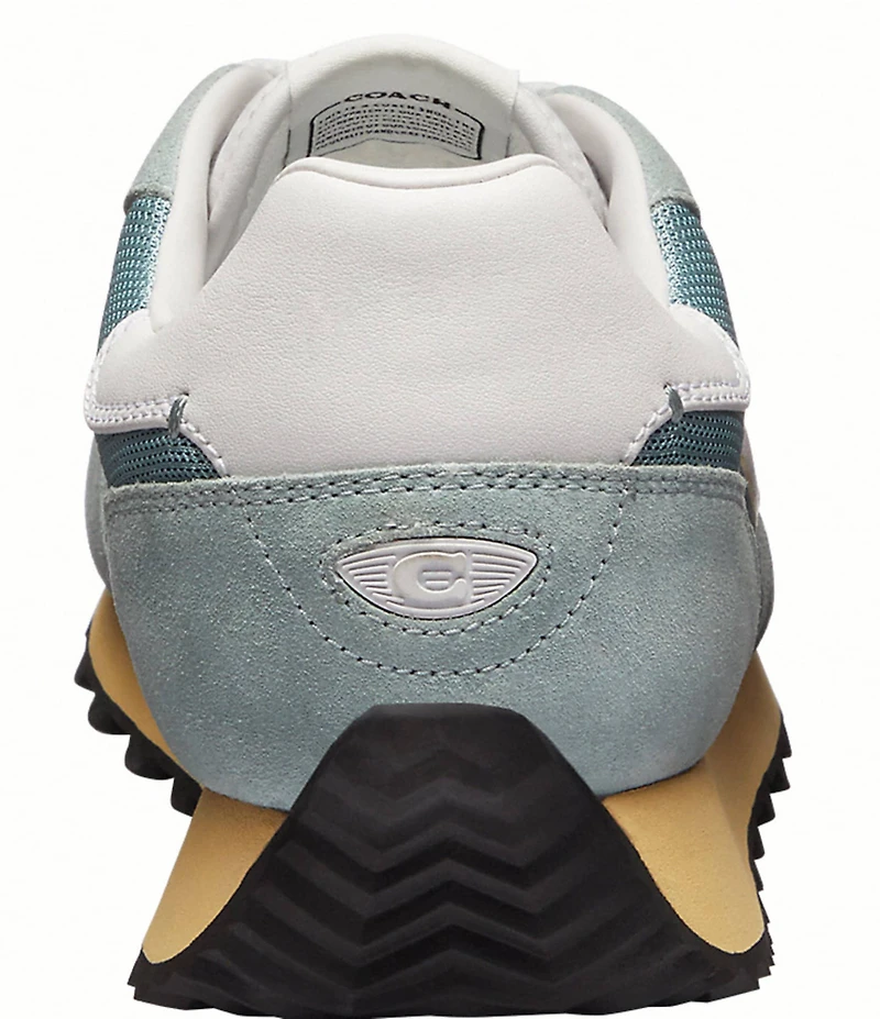 COACH Women's Retro Essential Suede Logo Lace Up Sneakers