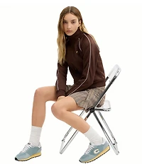 COACH Women's Retro Essential Suede Logo Lace Up Sneakers