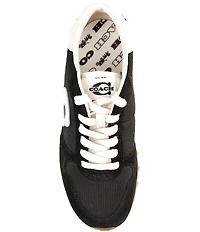 COACH Women's Retro Essential Suede Logo Lace Up Sneakers
