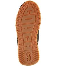 COACH Women's Retro Essential Suede Logo Lace Up Sneakers