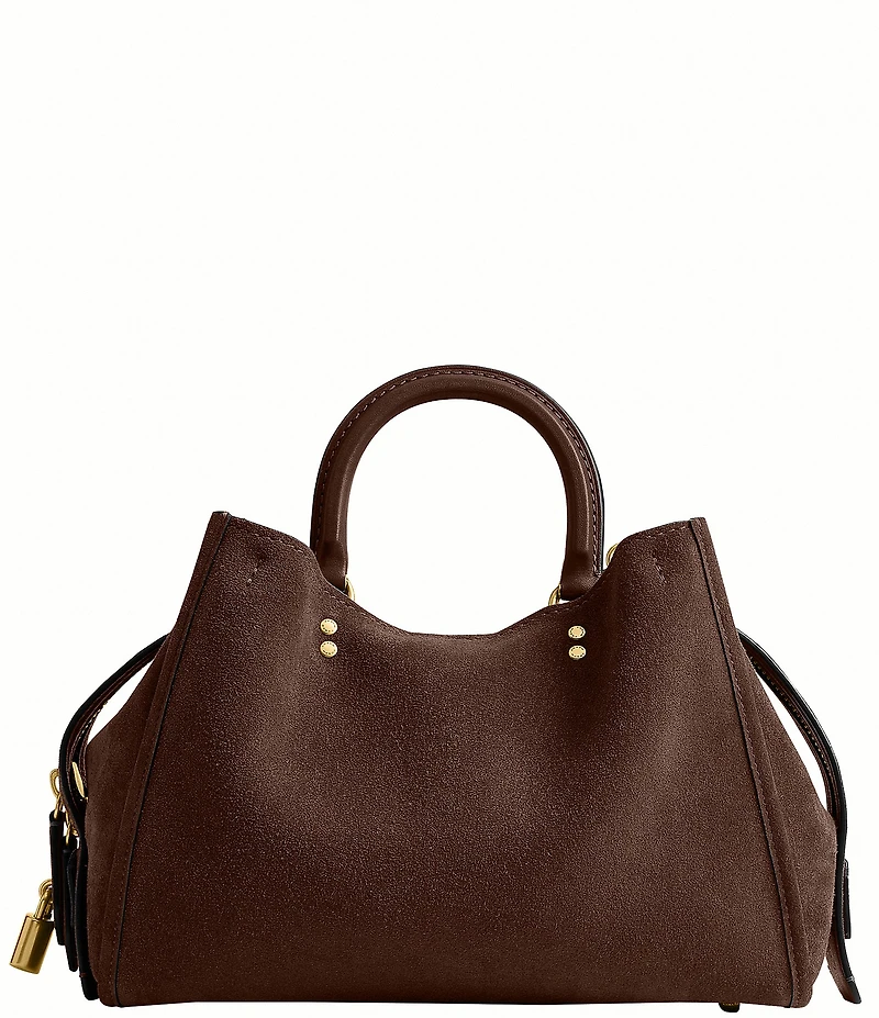 COACH Rogue 31 Suede Satchel Bag