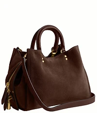 COACH Rogue 31 Suede Satchel Bag