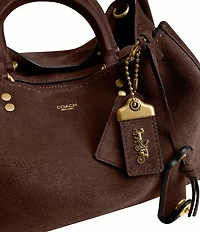 COACH Rogue 31 Suede Satchel Bag