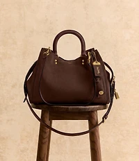 COACH Rogue 31 Suede Satchel Bag