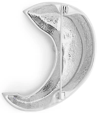 COACH Runway Crescent Moon Face Pin