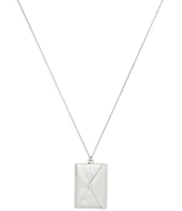 COACH Runway Envelope Long Pendant Necklace