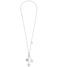 COACH Runway Heart Charm Long Pendant Necklace