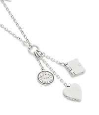 COACH Runway Heart Charm Long Pendant Necklace
