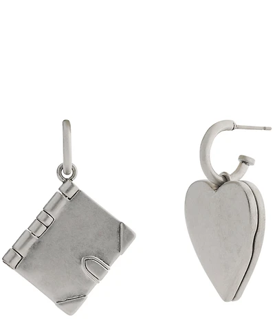 COACH Runway Heart Mismatch Drop Earrings