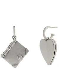 COACH Runway Heart Mismatch Drop Earrings
