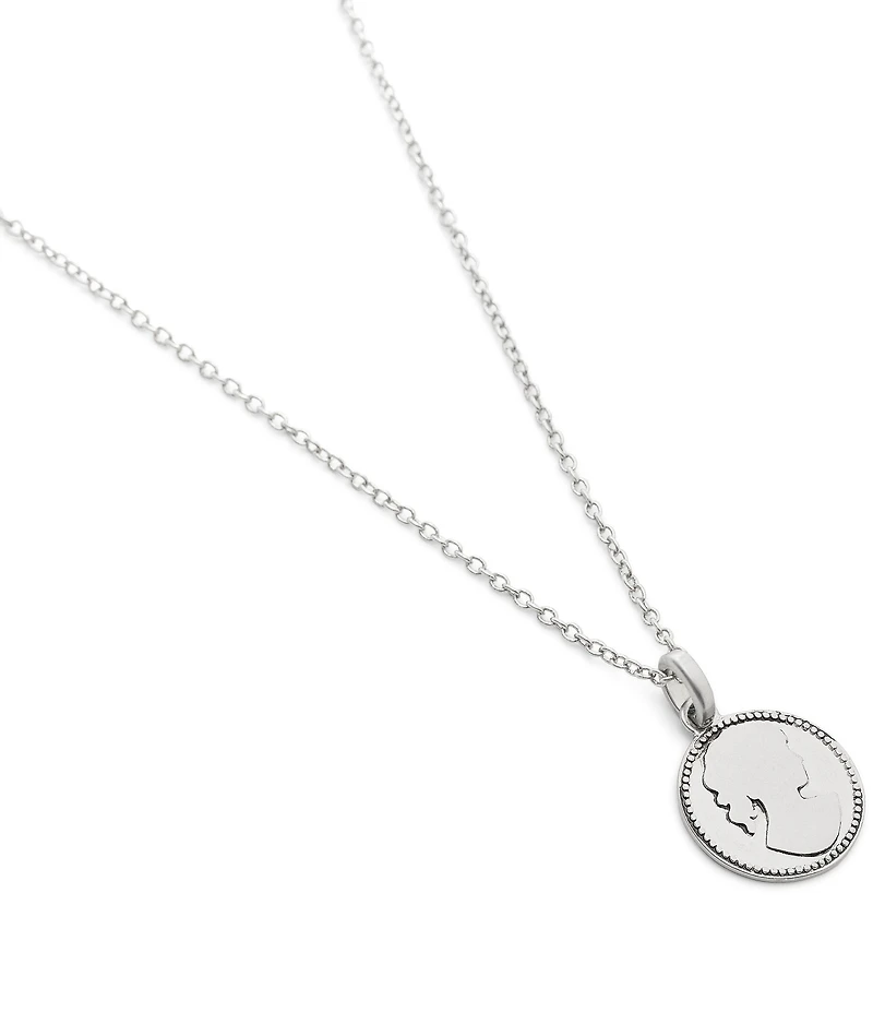 COACH Runway My Love Coin Charm Short Pendant Necklace