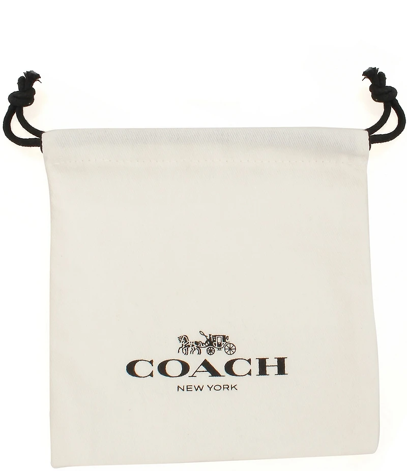 COACH Runway My Love Coin Charm Short Pendant Necklace