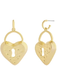 COACH Runway Padlock Drop Earrings