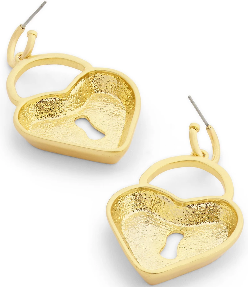 COACH Runway Padlock Drop Earrings