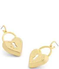 COACH Runway Padlock Drop Earrings