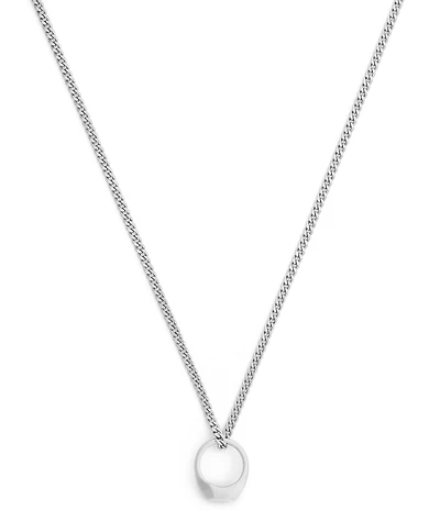 COACH Runway Signature Signet Ring Short Pendant Necklace