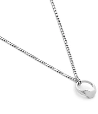 COACH Runway Signature Signet Ring Short Pendant Necklace