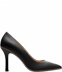 COACH Samantha Leather Studded Dress Pumps