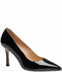 COACH Samantha Patent Leather Studded Dress Pumps