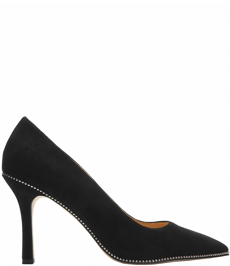 COACH Samantha Suede Studded Dress Pumps