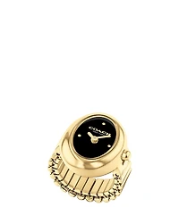 COACH Sammy Quartz Analog Stainless Steel Watch Ring