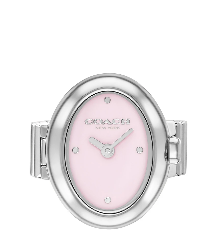 COACH Sammy Quartz Analog Stainless Steel Watch Ring