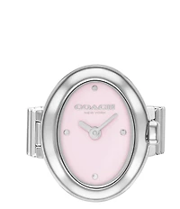 COACH Sammy Quartz Analog Stainless Steel Watch Ring