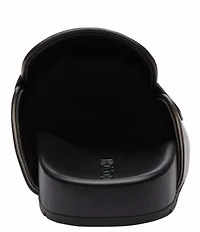 COACH Sculpted C Distressed Leather Logo Clogs