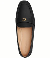 COACH Sculpted C Logo Leather Loafers