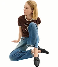 COACH Sculpted C Logo Leather Loafers