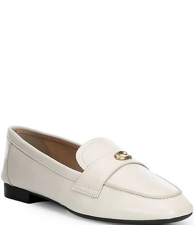 COACH Sculpted C Logo Leather Loafers