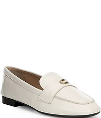 COACH Sculpted C Logo Leather Loafers