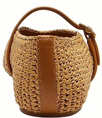 COACH Sculpted C Soft Mary Jane Raffia Ballet Flats