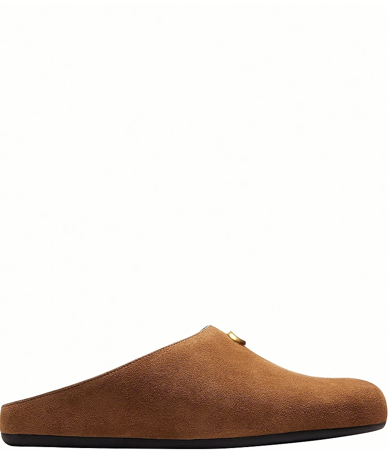 COACH Sculpted C Soft Suede Mules