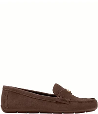 COACH Sculpted C Suede Driver Loafers