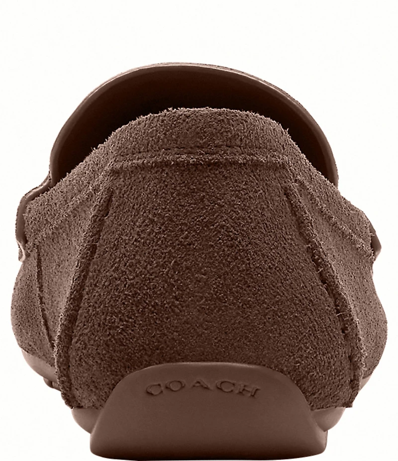 COACH Sculpted C Suede Driver Loafers