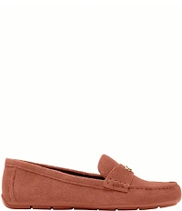 COACH Sculpted C Suede Driver Loafers