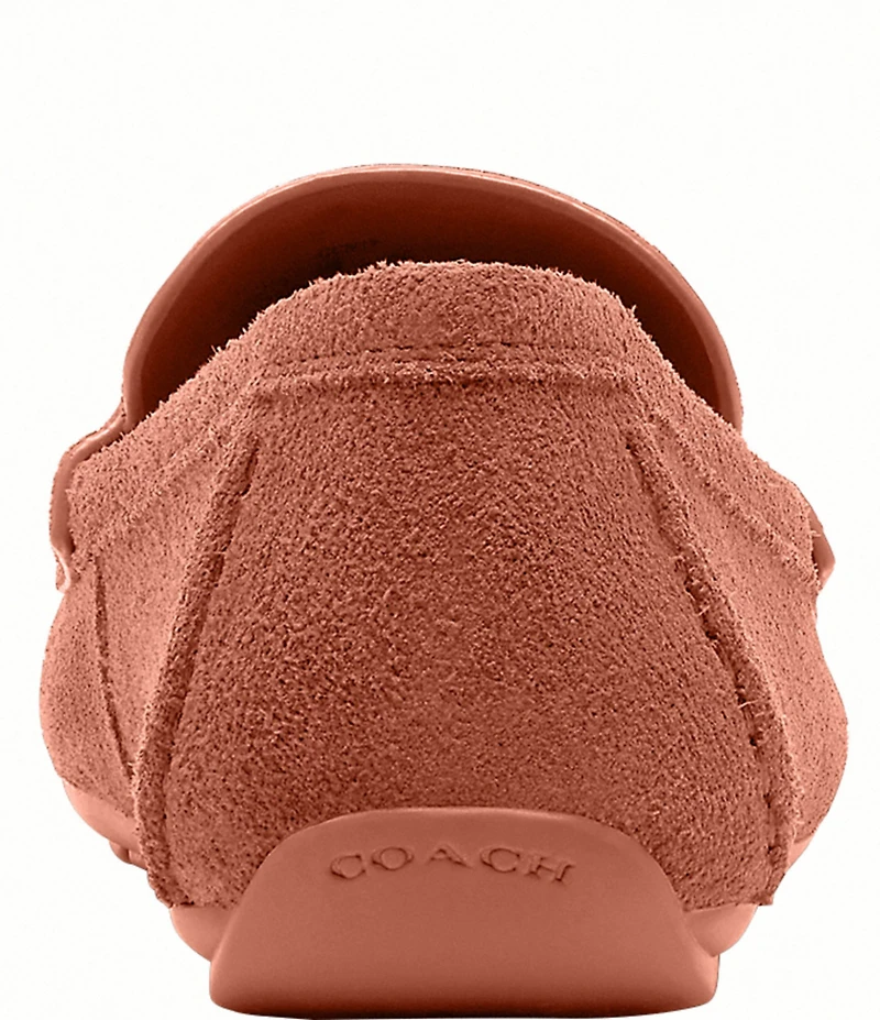 COACH Sculpted C Suede Driver Loafers