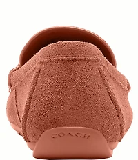 COACH Sculpted C Suede Driver Loafers