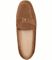 COACH Sculpted C Suede Loafers