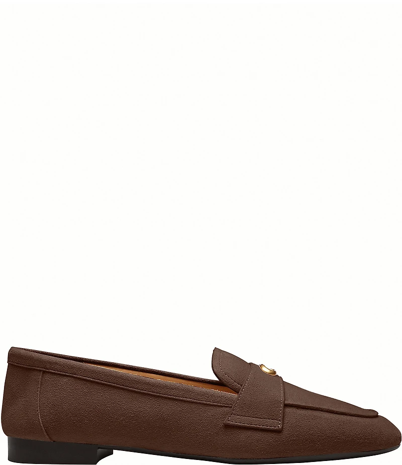 COACH Sculpted C Suede Loafers