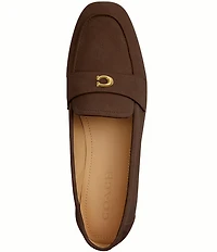COACH Sculpted C Suede Loafers